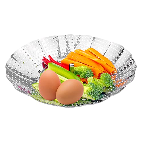 STAINLESS STEEL STEAMING BASKET Steel For Home Gift Manufacturer code Bez marki