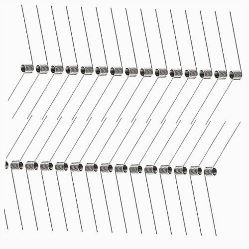 STAINLESS STEEL TORSION SPRINGS 0 5X5MM SET OF 30 PCS STEEL