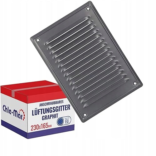 STAINLESS STEEL VENTILATION GRILLE 230X165 MM FOR SCREWING WALL MOUNTING Brand no brand