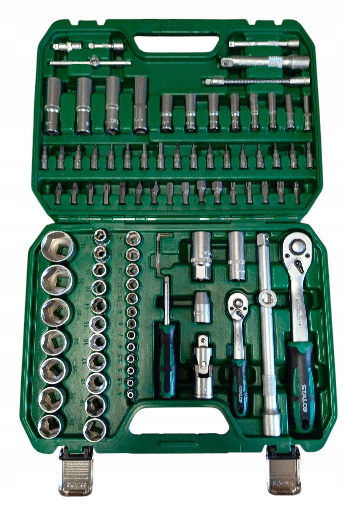 STALCO SOCKET WRENCH SET 1/2 1/4" 94 ELEMENTS SOCKET WRENCHES