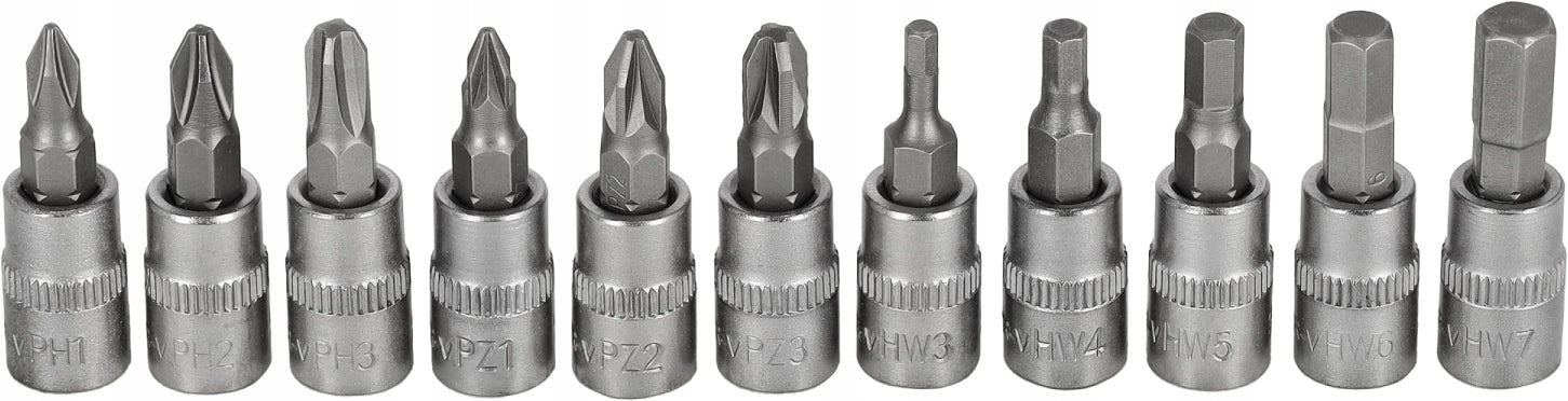 STALCO Set of bits on PH/PZ/HEX caps 1/4 11 elements S-54021 Brand Stalco
