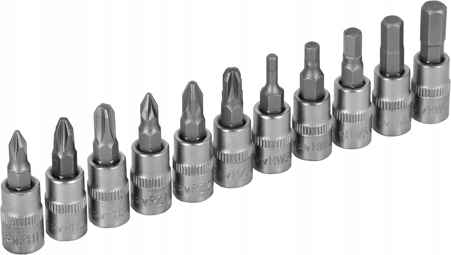 STALCO Set of bits on PH/PZ/HEX caps 1/4 11 elements S-54021