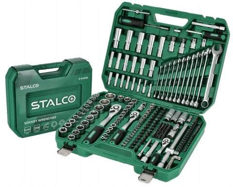 STALCO Set of socket wrenches and flat eye wrenches, 219 elements S-54005
