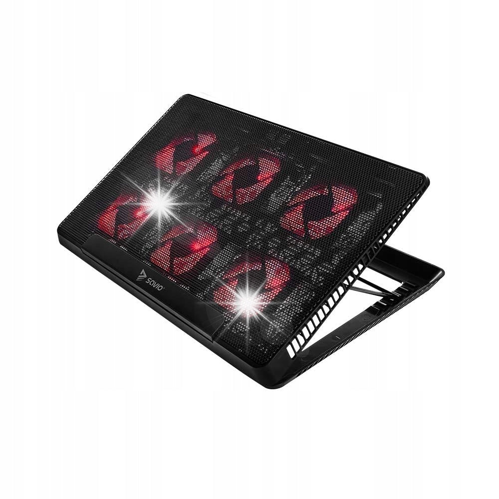 STAND COOLING PAD FOR LAPTOP 12-17 6 valve. LED SAVIO COS-01