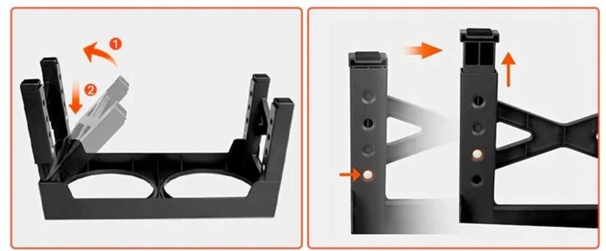 STAND ELEVATING DOG TABLE 2X ADJUSTABLE FOLDING BOWL 5 HEIGHTS Manufacturer code SPT1