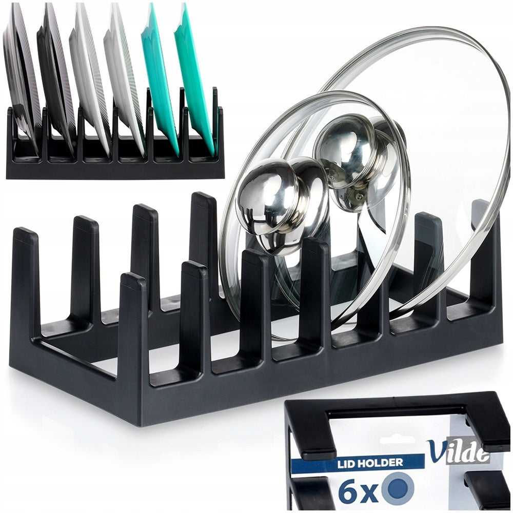 STAND FOR LIDS AND PLATES BLACK