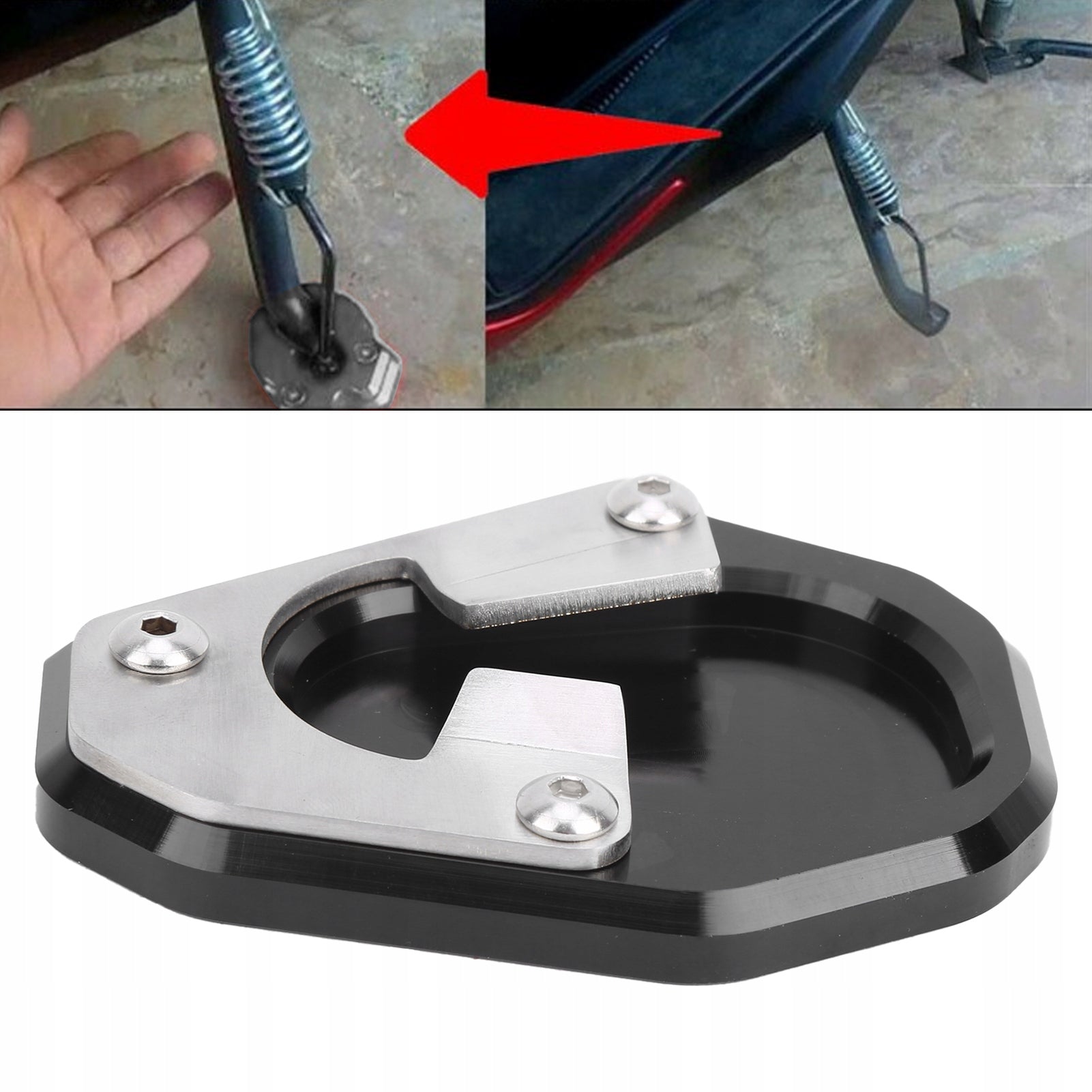STAND HOLDER FOR MOTORCYCLE BASE SUPPORT SIDE LEG MOTORCYCLE Packaging status original