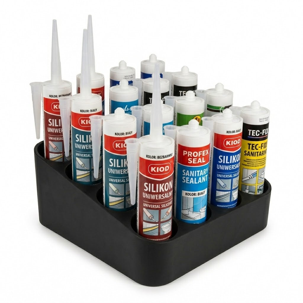 STAND ORGANIZER FOR SILICONES TUBES CARTRIDGES 16PCS Number of items in the set 1