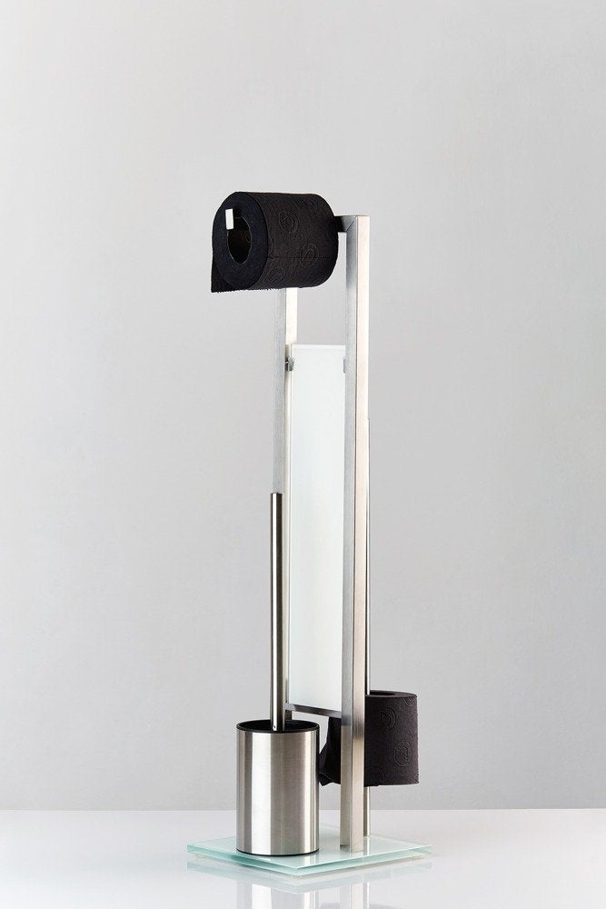 STAND + PAPER CONTAINER + TOILET BRUSH WENKO Product height 70 cm