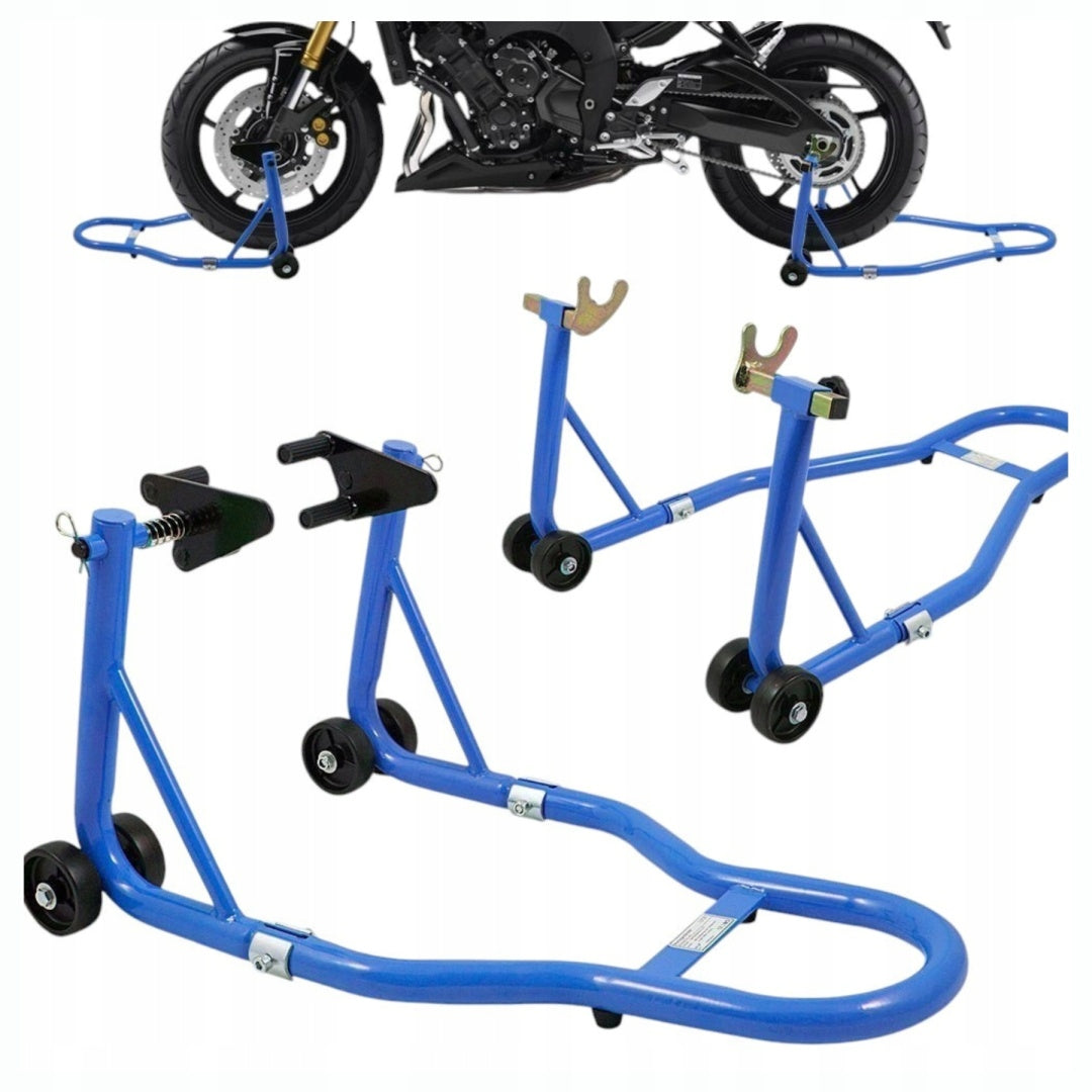 STAND STANDS LIFTS MOTORCYCLE HANDLES SET FRONT REAR 250kg