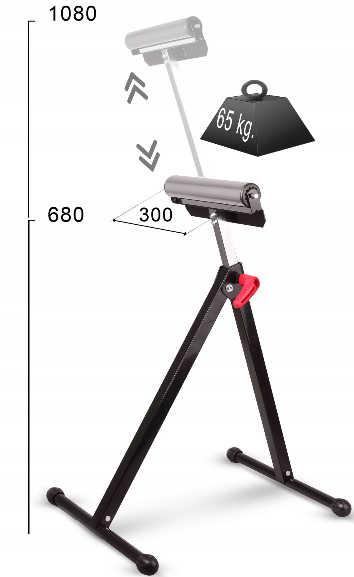 STAND WITH FEEDER 68-108 CM. KOBYŁKA Goat with ROLL Workshop Stand Manufacturer code STOJAK Z ROLKĄ 68-108 CM