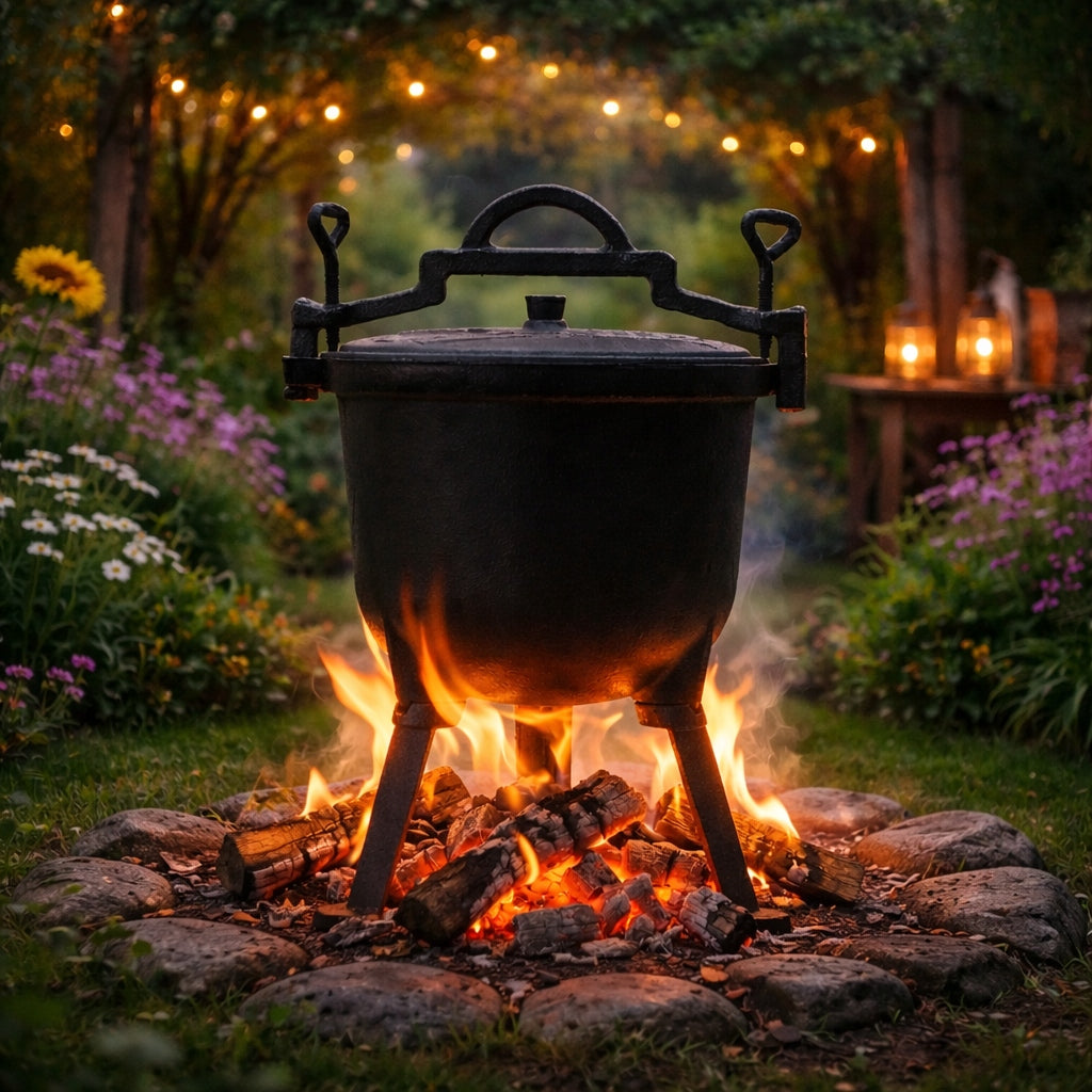 STANDING CAST IRON CAULDRON 8L ROASTED STEWS Manufacturer Meyerhoff
