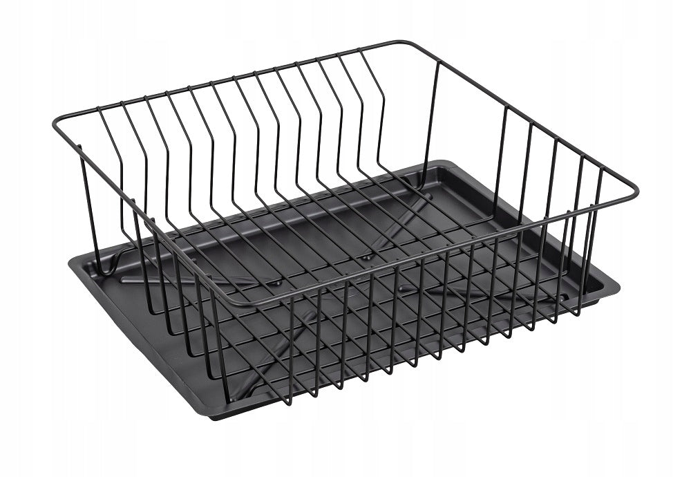 STANDING DISH DRYER WITH TRAY - BLACK - SINK DRYER