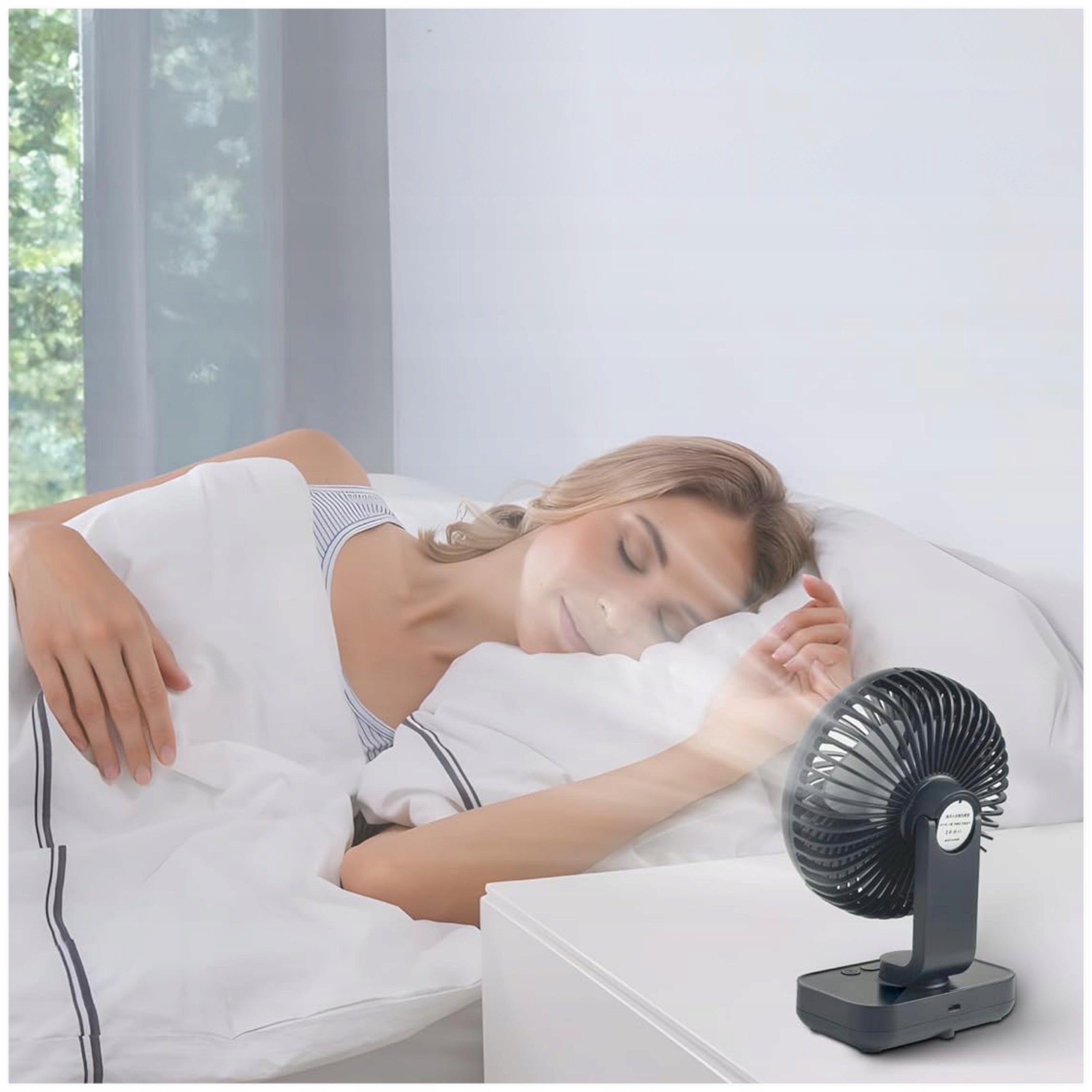 STANDING FAN DESK FAN PORTABLE WIRELESS HOME TO USB Model FY66