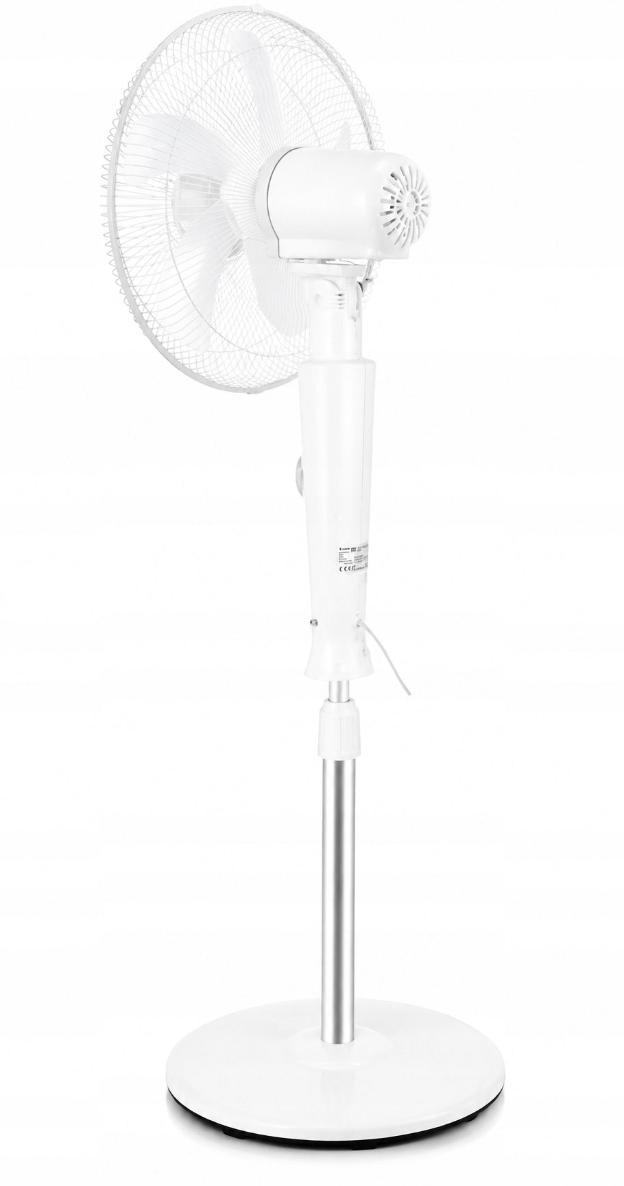 STANDING FAN FLOOR FAN OSCILLATION REMOTE CONTROL VO LCD WHITE STRONG Model VOLTENO BIAŁY LCD