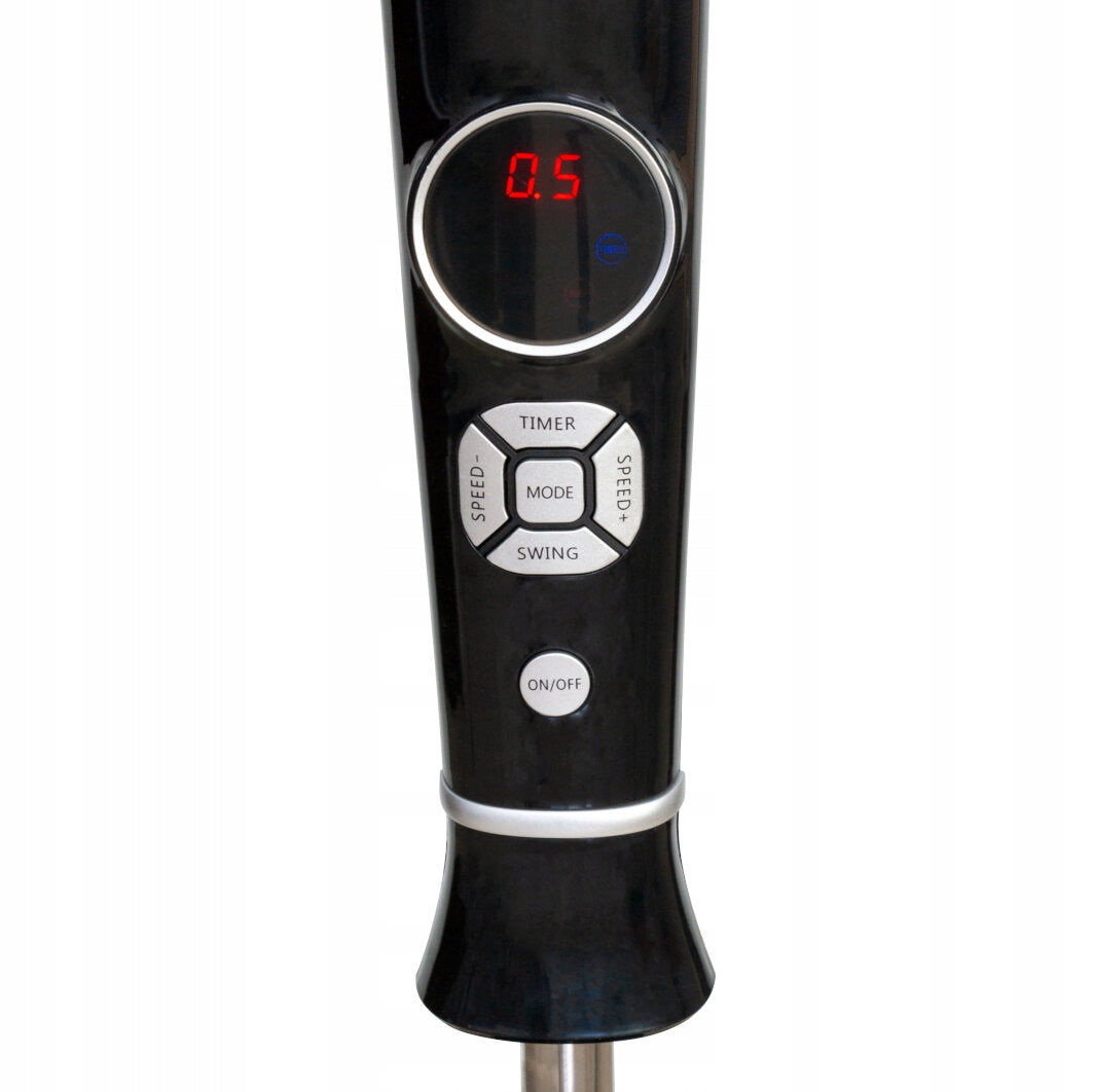 STANDING FAN FLOOR FAN OSCILLATION REMOTE CONTROL VO2428 BLACK POWERFUL Brand Volteno