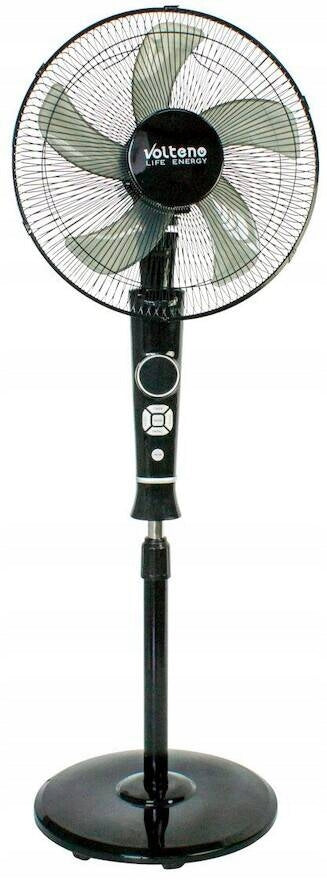 STANDING FAN FLOOR FAN OSCILLATION REMOTE CONTROL VO2428 BLACK POWERFUL Model vomocnyczarnylcdvo2428