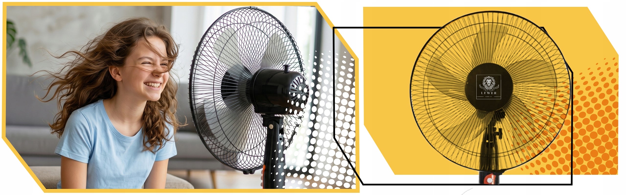 STANDING FAN FLOOR FAN QUIET STRONG 50W ADJUSTABLE LARGE 40cm Packaging status original