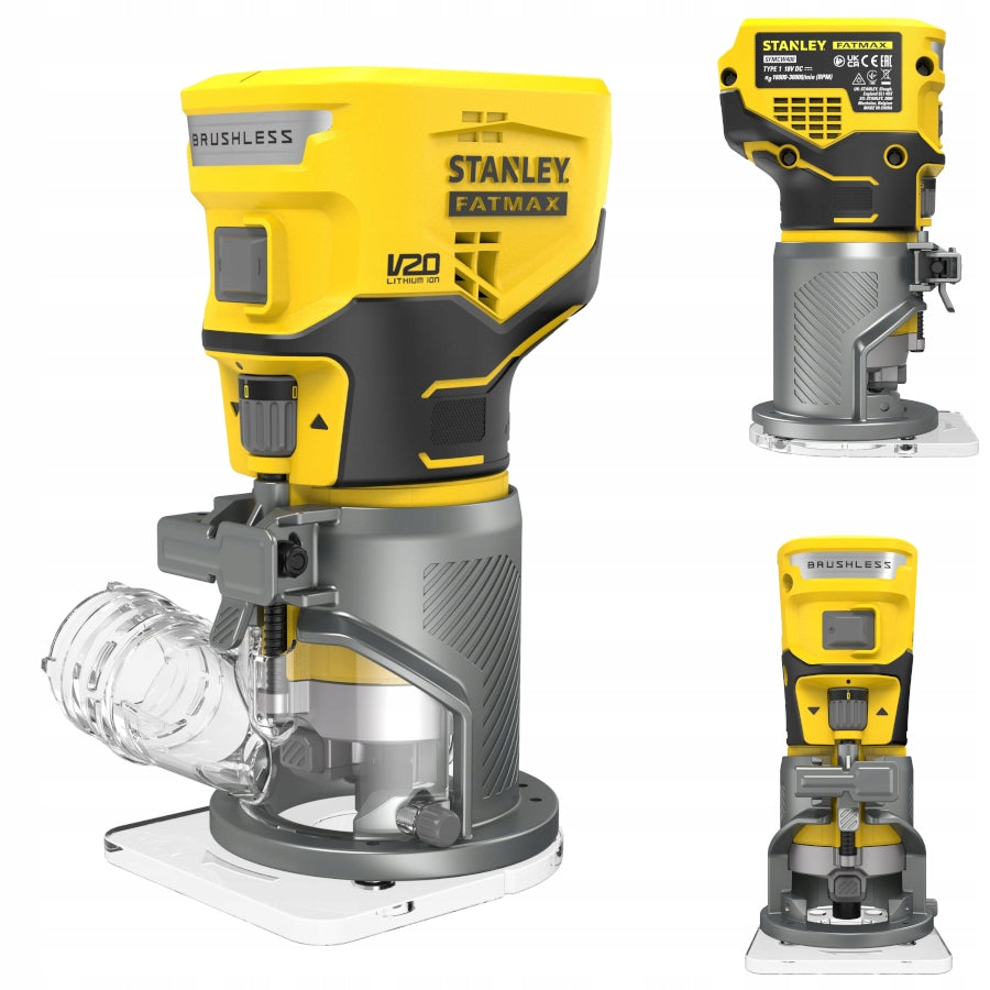 STANLEY CORDLESS MILLING MACHINE 8MM V20 18V 0*AH