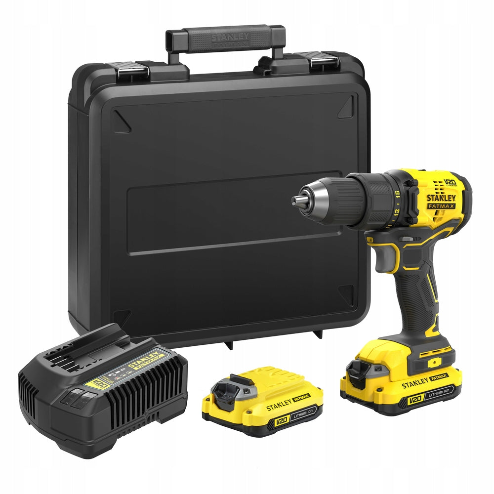 STANLEY DRILL/DRIVER 18V V20 60Nm 2x1,5Ah SFMCD710C2K Series FatMax