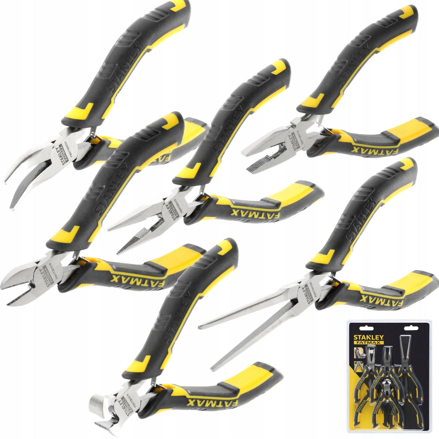 STANLEY Elongated straight cutting pliers 6pcs 80541