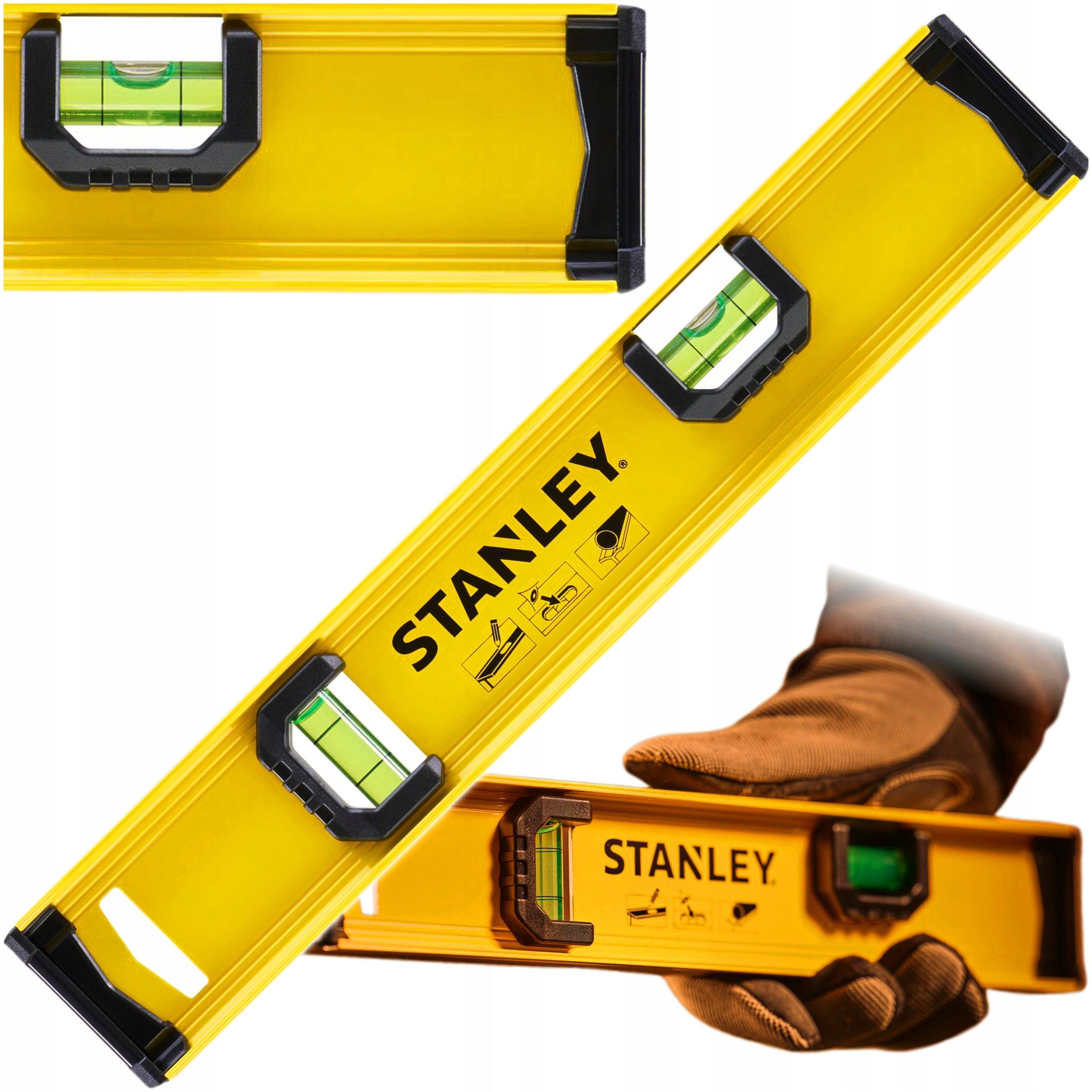 STANLEY I-BEAM BASIC 30CM LEVEL 2 LIBELLE 90ST. 2MM/M CE 0-42-072