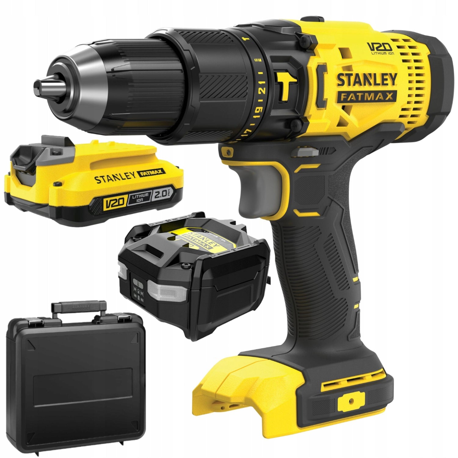 STANLEY Impact Driver SFMCD711BK 18V 50Nm V20 + Aku 2Ah + Charge