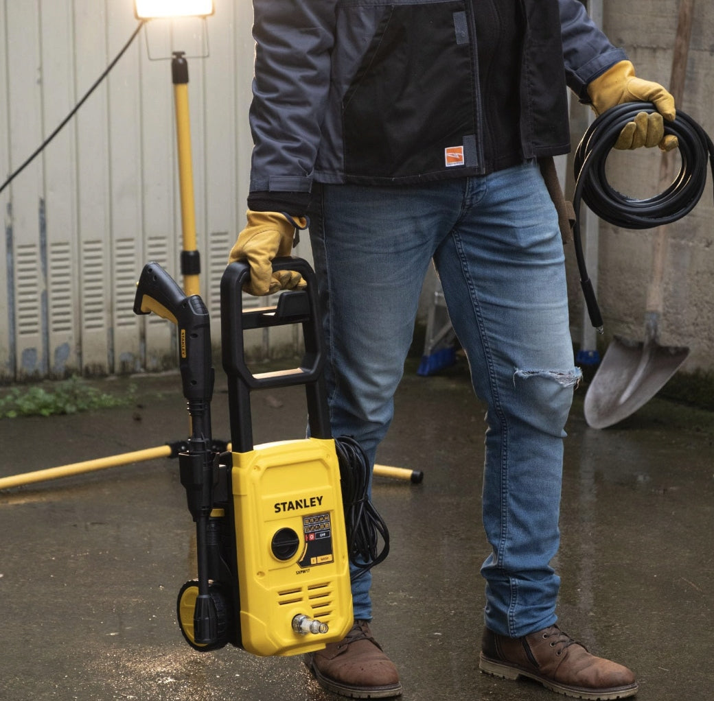 STANLEY PRESSURE WASHER 130BAR 1700W 450L/H PATIO CLEANER SXPW17P Manufacturer code SXPW17P-QS