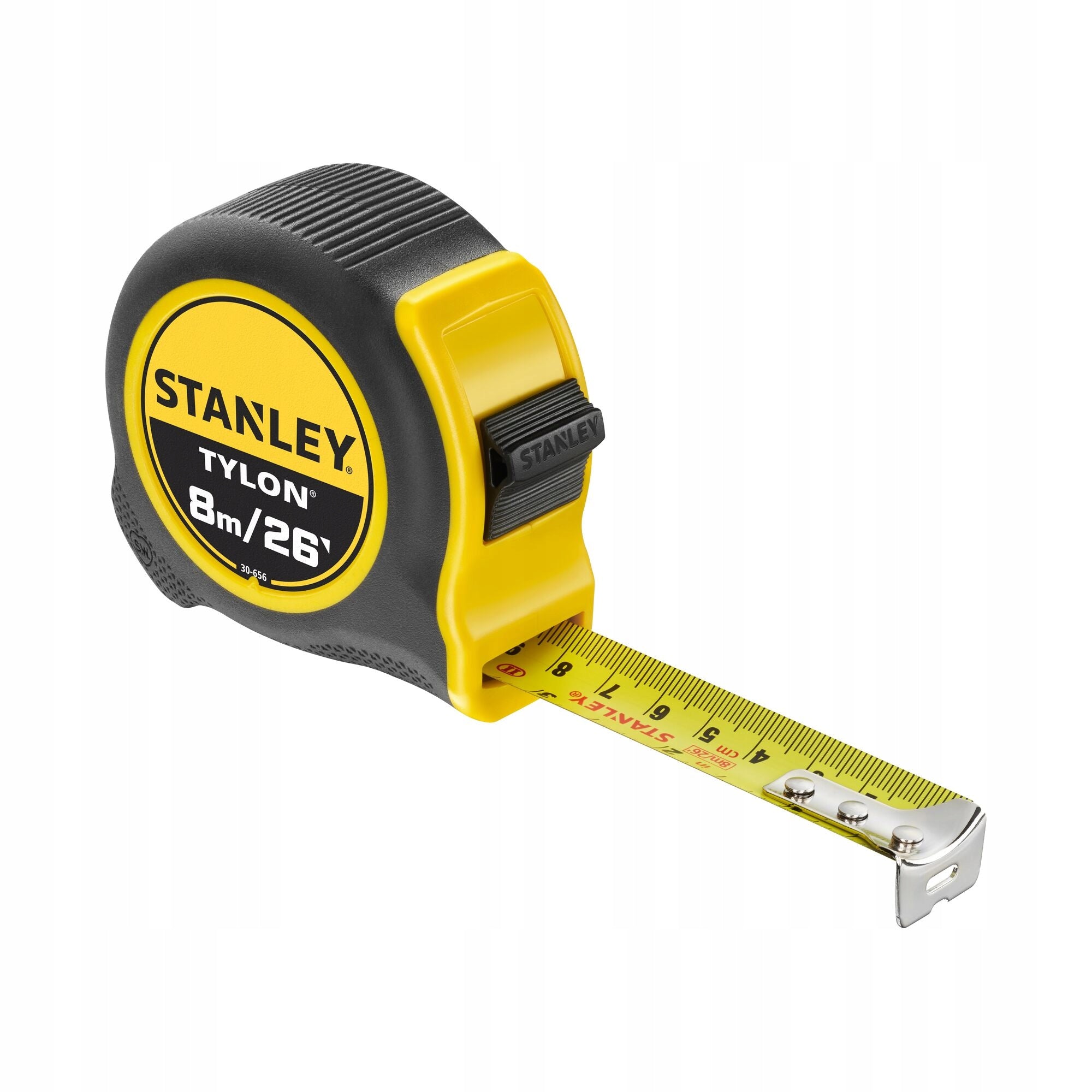STANLEY ROLL-UP MEASURE 8M 25MM TYLON MEASURING CUP METRIC-INCH 0-30-656 Length 8 m