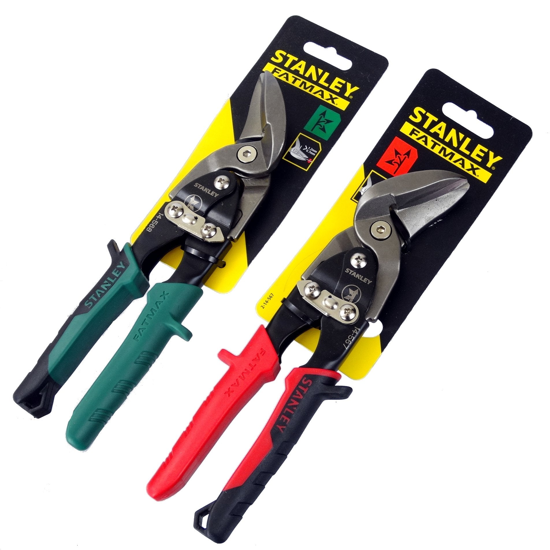 STANLEY sheet metal shears Set of 2 pieces left+right bent