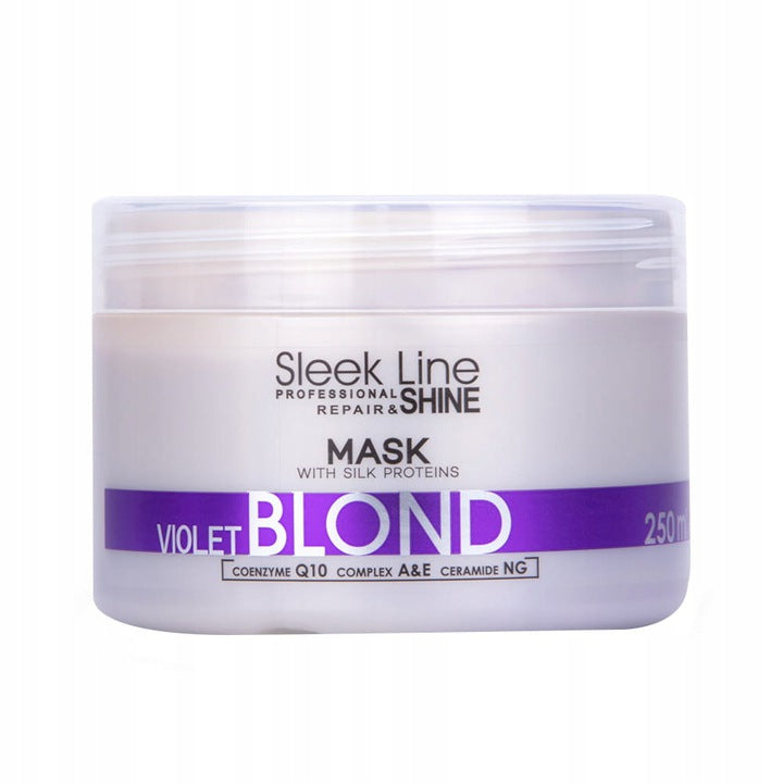 Haarmaske Stapiz Sleek Line Violet Blond 250 ml 
