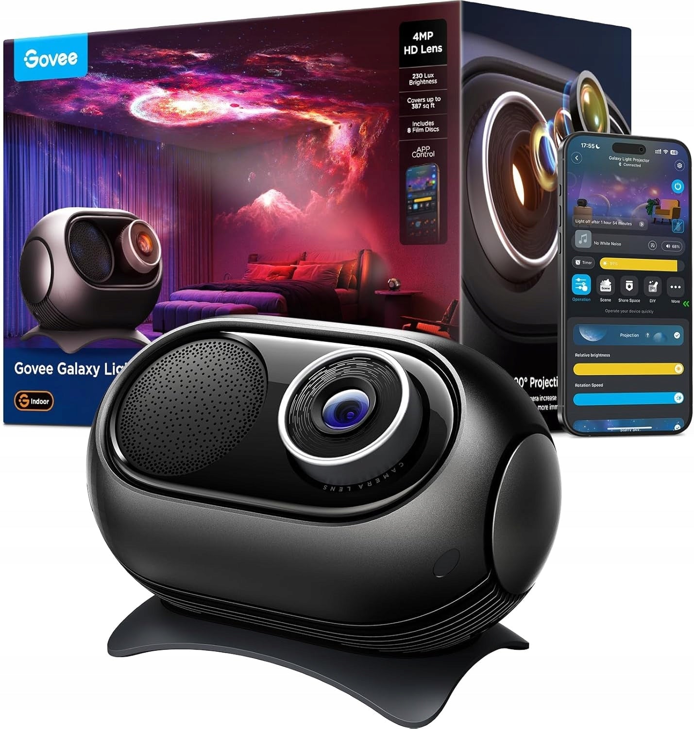 STAR PROJECTOR GOVEE NIGHT LIGHT LED RGB SMART RGBW SCENERY