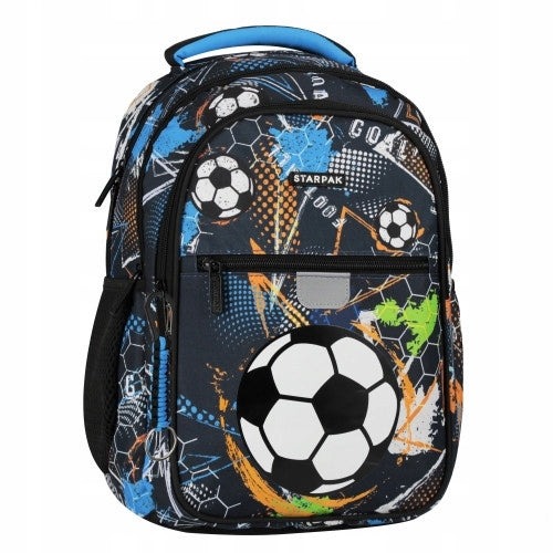 STARPAK SCHOOL BACKPACK SATCHEL FOOTBALL