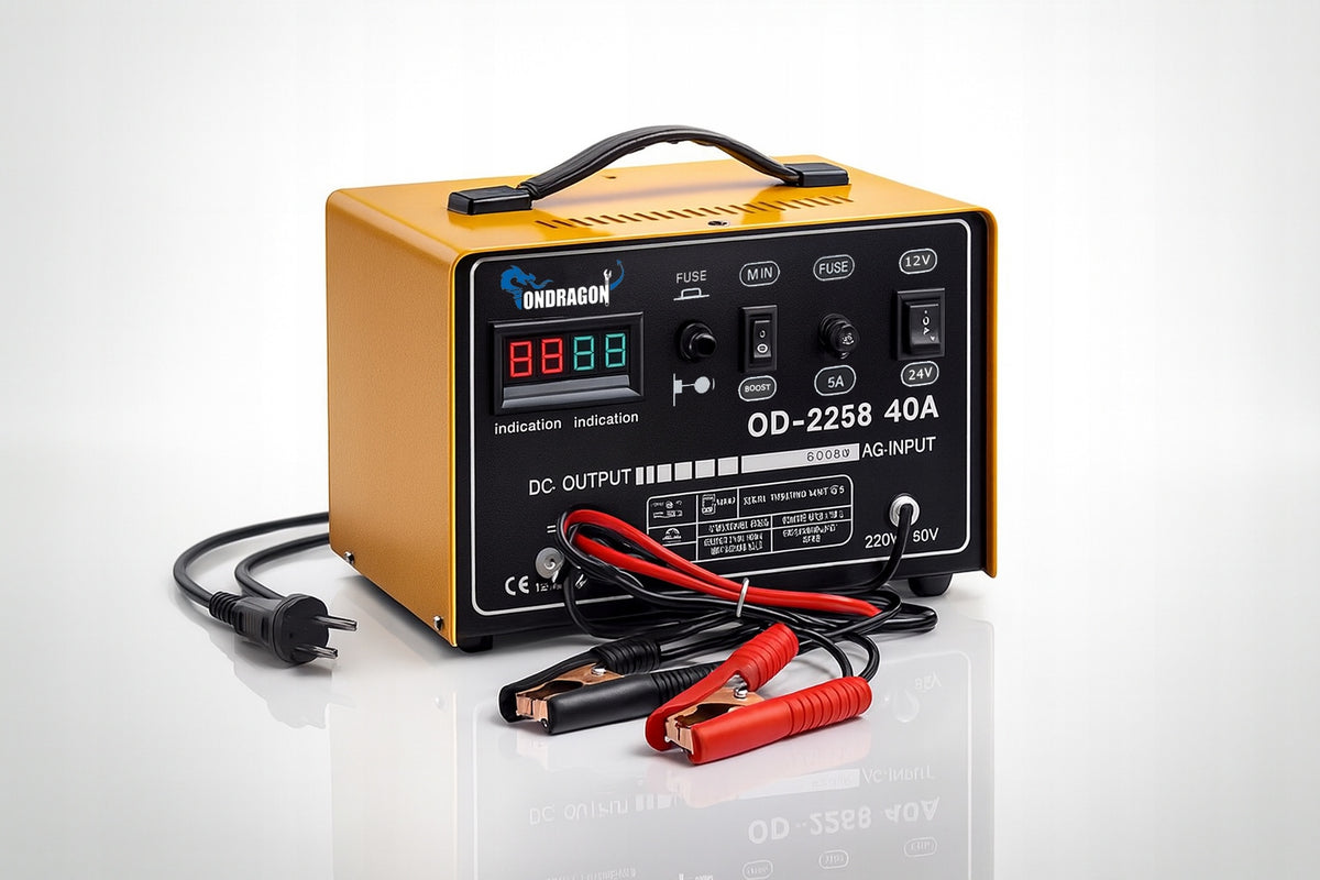 START 12/24V CAR RECTIFIER WITH START FOR CHARGING POWER 40A LCD Brand no brand