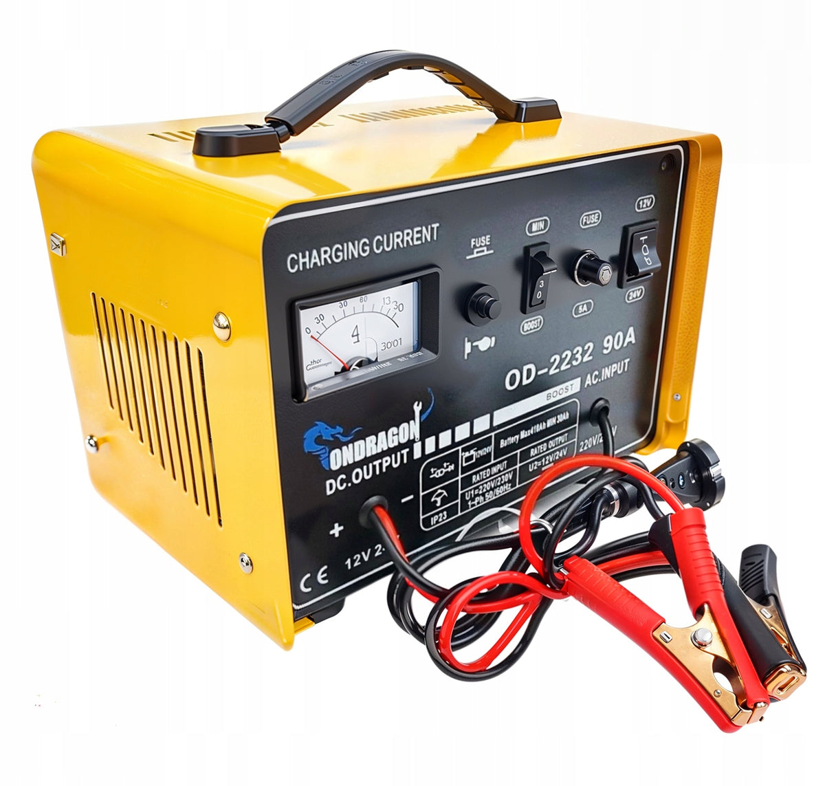 START 12/24V CAR RECTIFIER WITH START FOR CHARGING POWERFUL 90A Maximum amperage 90 A