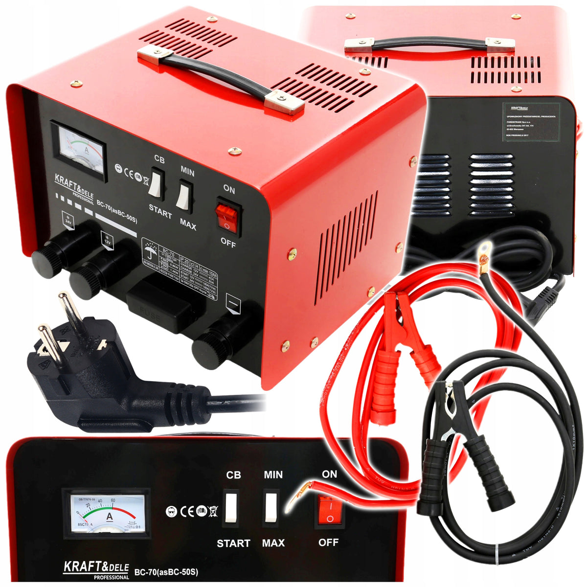 START CAR RECTIFIER FOR BATTERIES WITH START 180AH 12V 24V