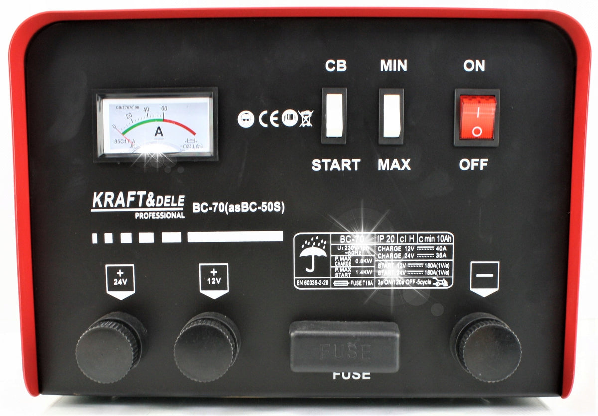 START CAR RECTIFIER FOR BATTERIES WITH START 180AH 12V 24V