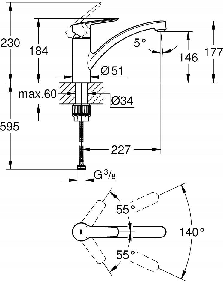 Wasserhahn Grohe QuickFix 