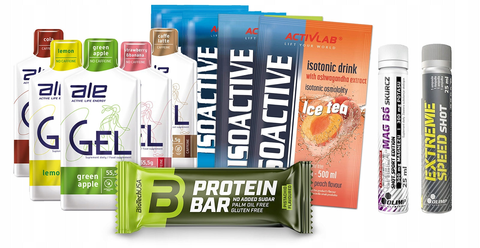 STARTER KIT ALE RUNNER CYCLIST CARBOHYDRATE GEL Brand ALE