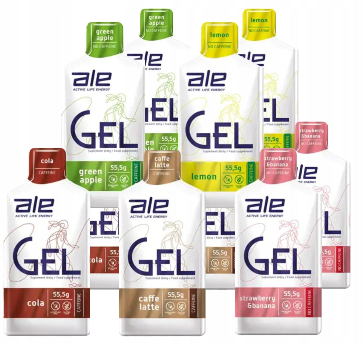 STARTER KIT ALE RUNNER CYCLIST CARBOHYDRATE GEL Expiration date at least 1 year from the date of purchase