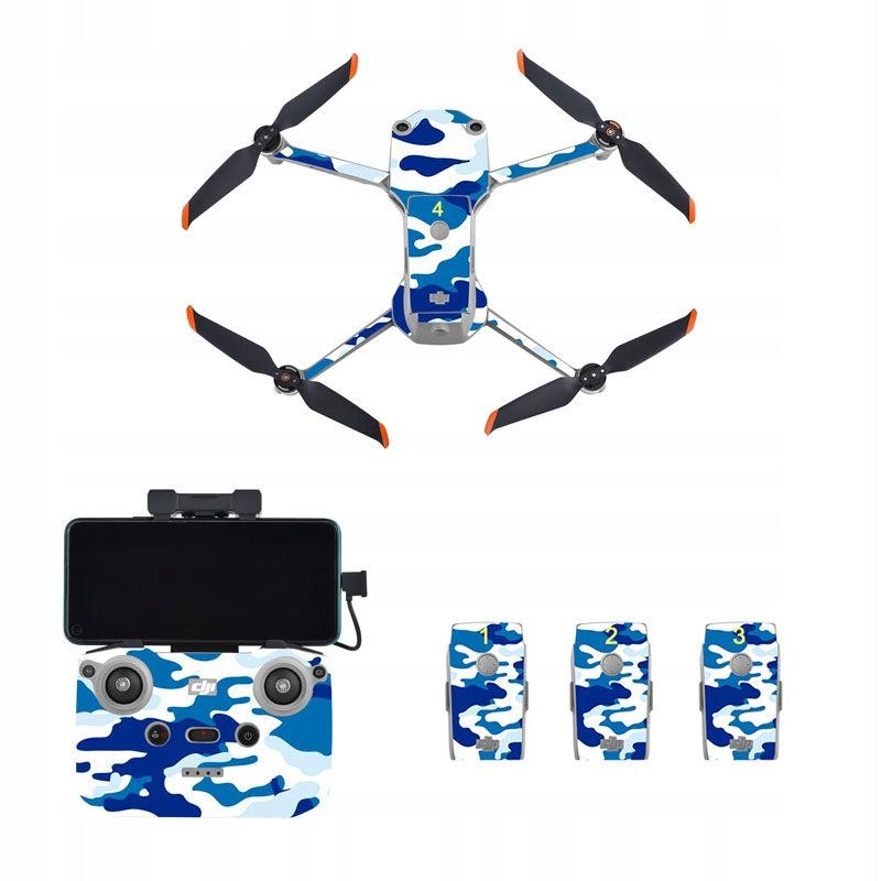 STARTRC sticker set for DJI MAVIC AIR 2S drone - Blue Camo (1109546) Brand STARTRC