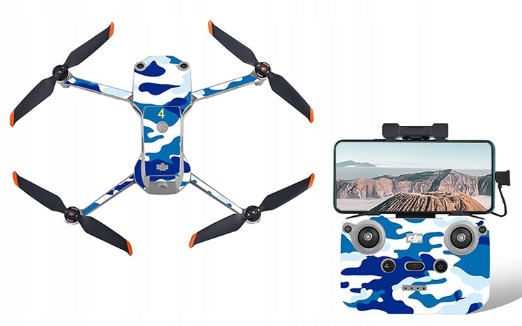 STARTRC sticker set for DJI MAVIC AIR 2S drone - Blue Camo (1109546)
