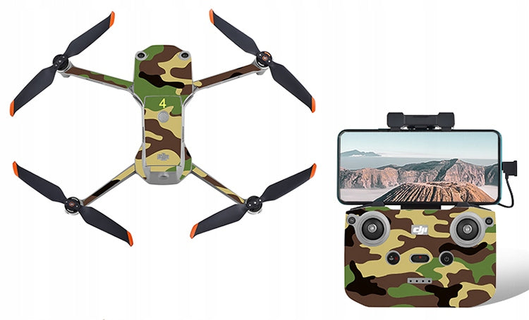 STARTRC sticker set for DJI MAVIC AIR 2S drone - Green Camo (1109545)