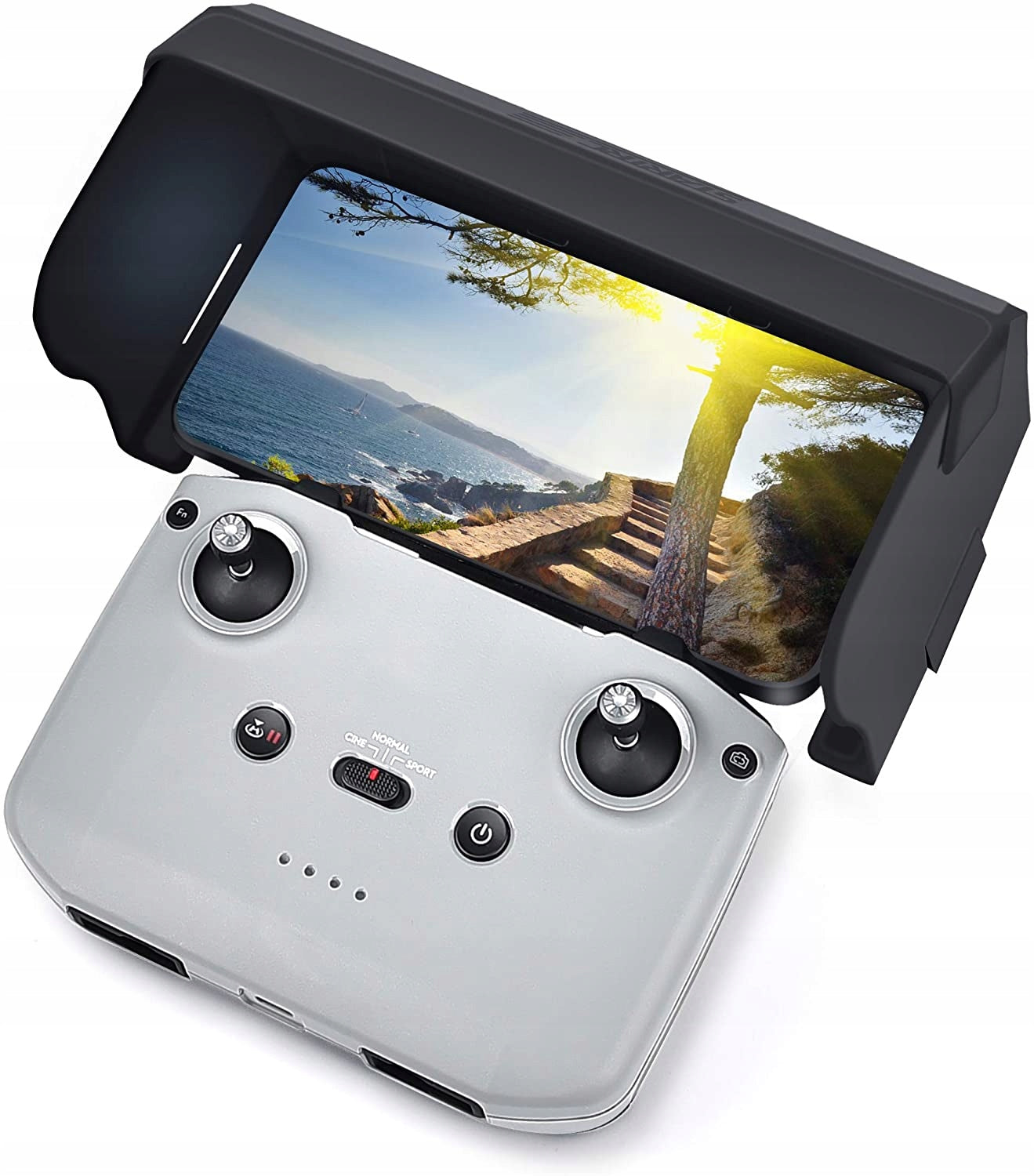 STARTRC sun visor for DJI Mini 2/Air 2/Air 2S – remote control with tel.