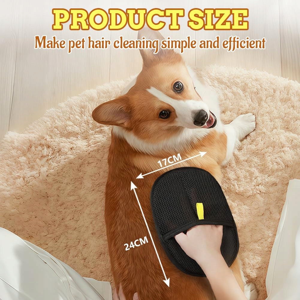 STATIC DOUBLE-SIDED GLOVES FOR REMOVING ANIMAL HAIR Brand Mi