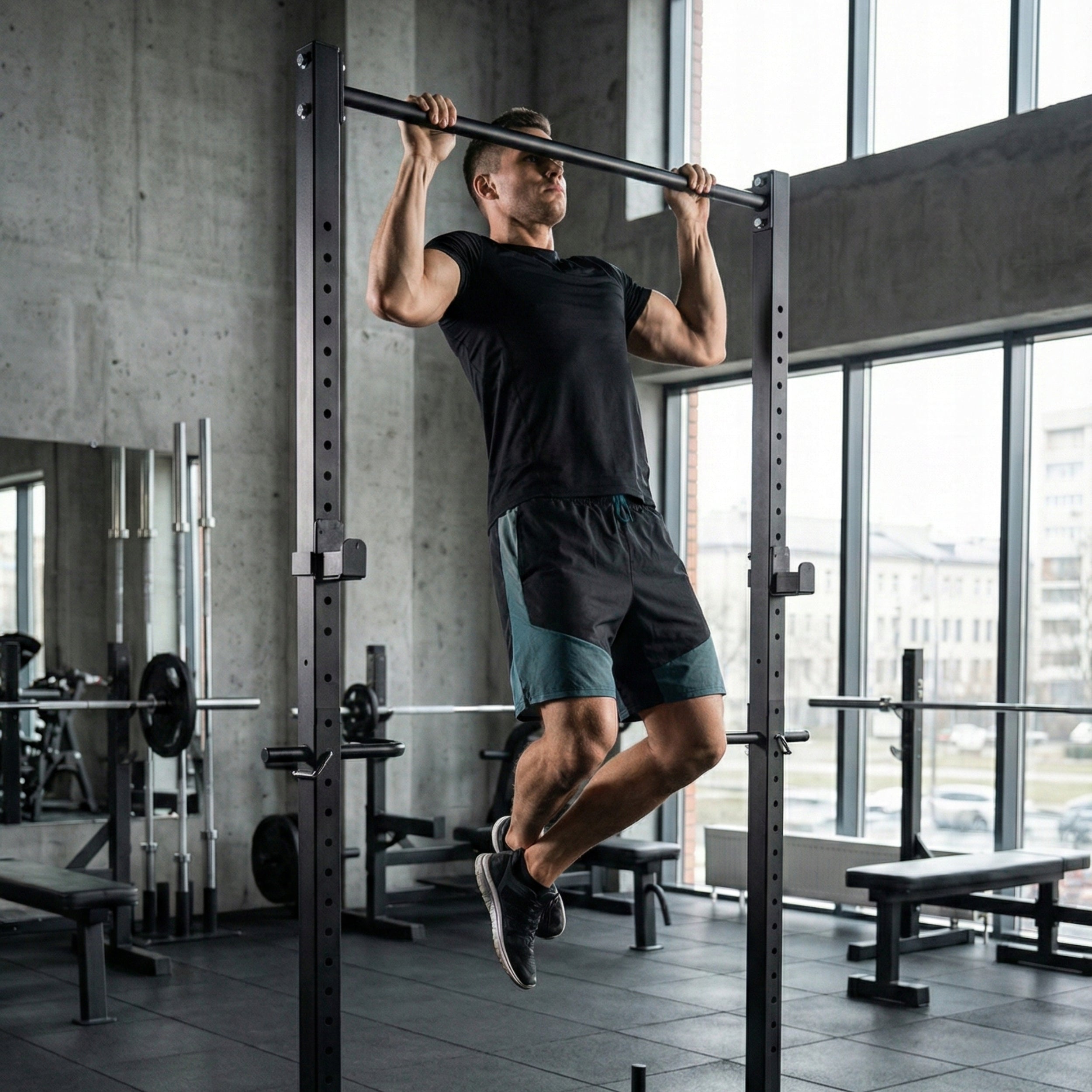 STATIONARY PULL-UP BAR HANDRAILS FOR DIP EXERCISES FUNFIT Brand Funfit