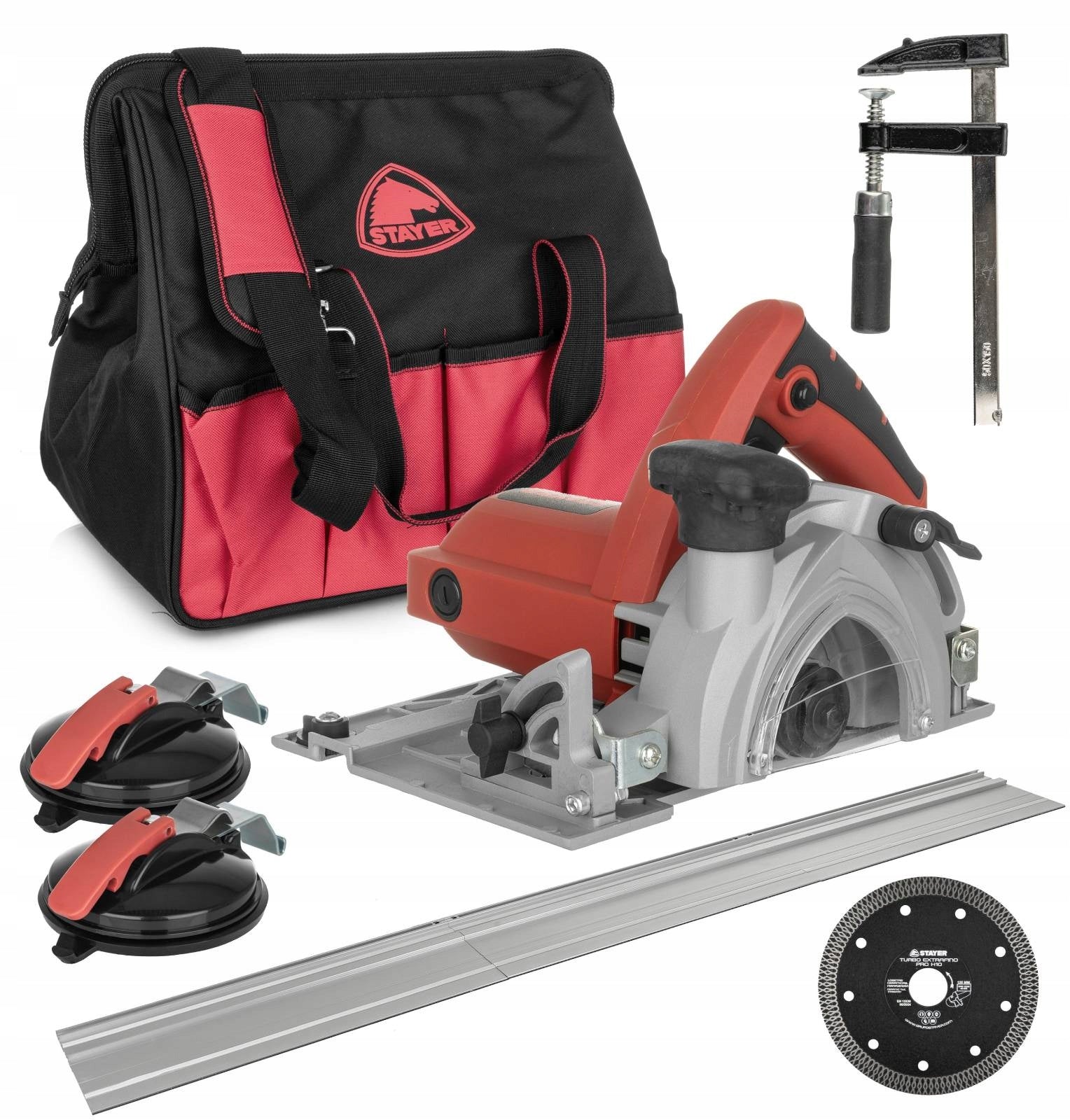 STAYER 125MM 1400W TILE CUTTER WITH GUIDE 1,5M WATER COOLING