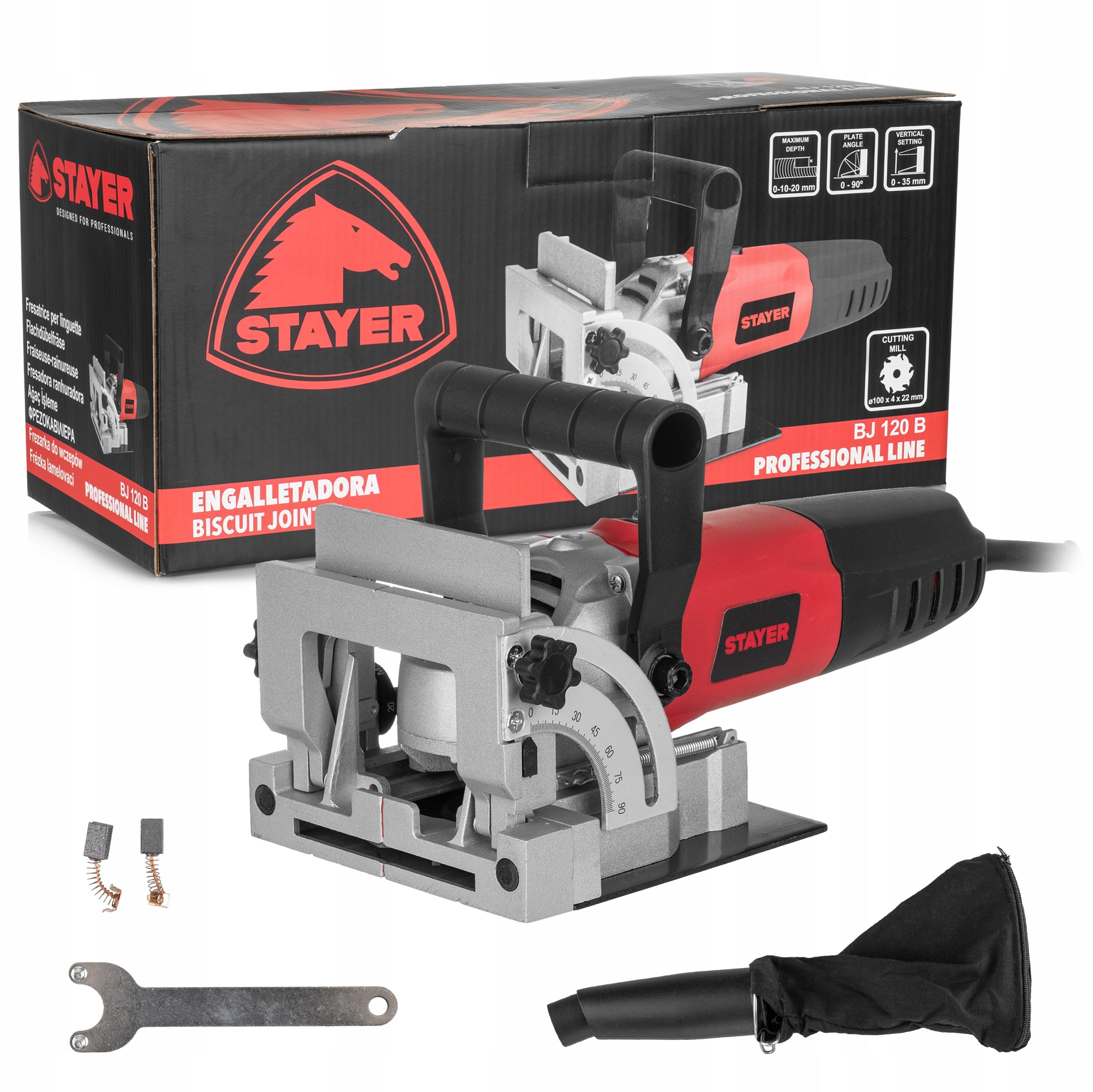 STAYER LAMELLAR MILLING MACHINE FOR LAMELLAS 900W 11000 RPM +DUST BAG
