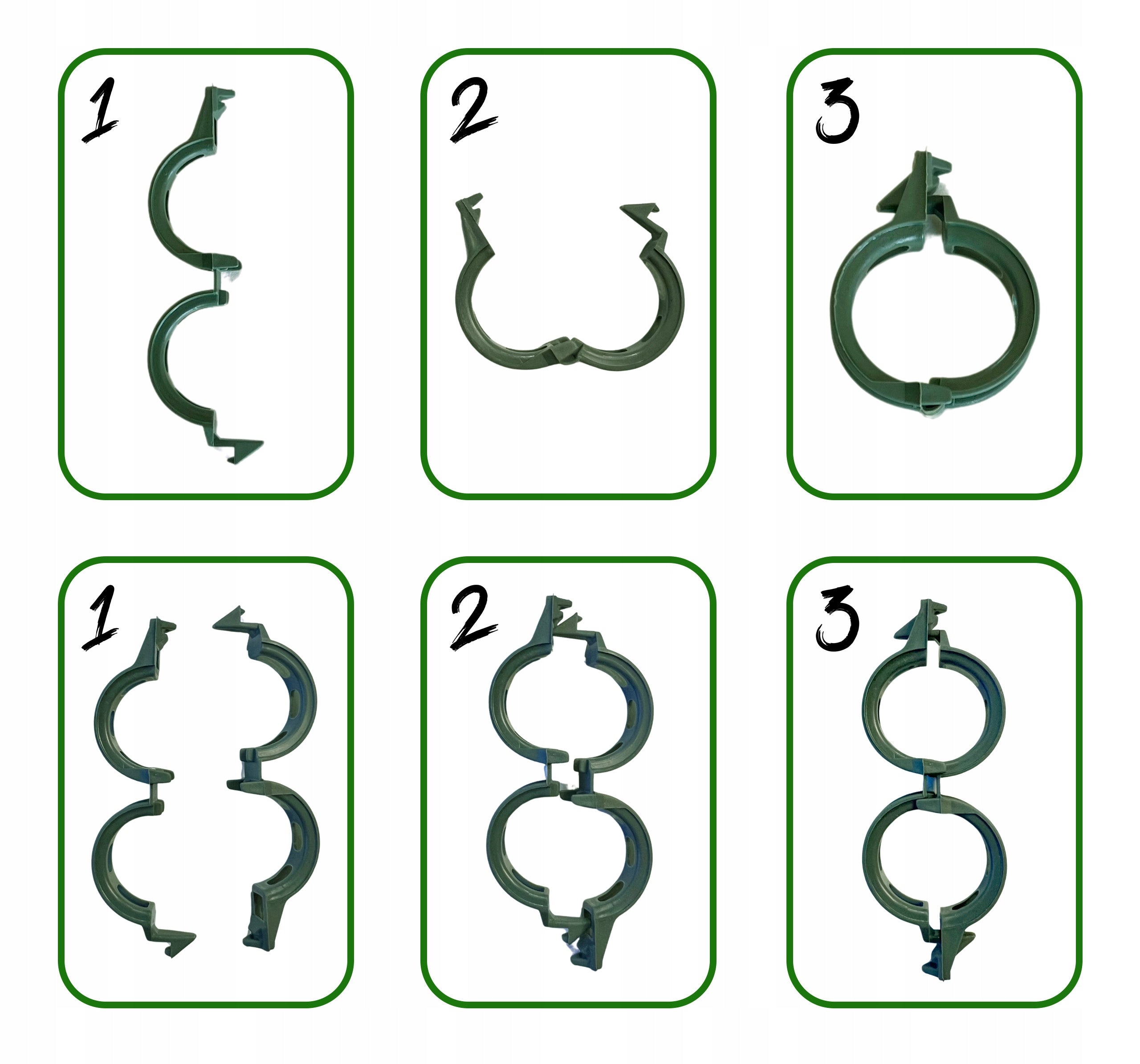 STEAK CLIPS, TOMATO, BEAN SHOOT CLIPS, 10,000 PCS, PLANTS FIXING Brand Łatwa Uprawa
