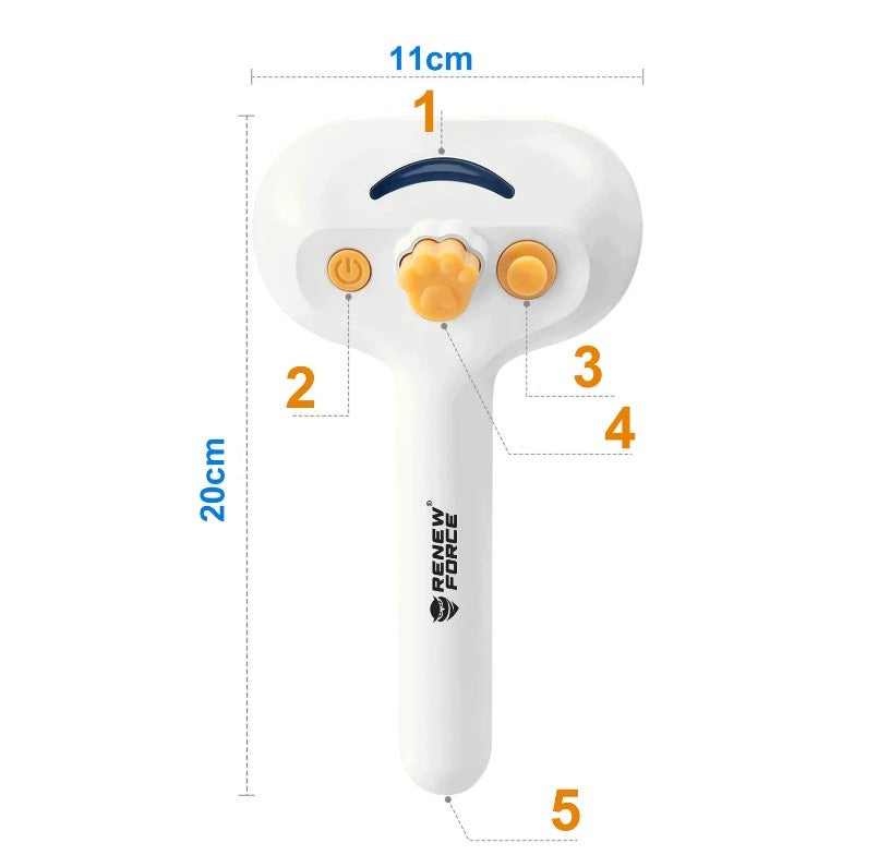 STEAM BRUSH FOR ANIMALS YT-1088 moisturizing mist, self-cleaning Manufacturer code 5908069709269